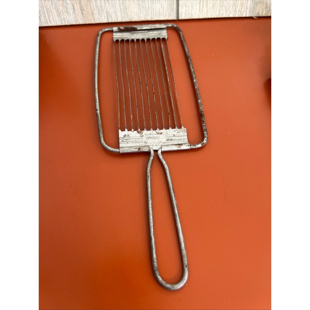 VTG Japan Serrated Wire Cheese Tomato Slicer Metal Kitchen Tool Retro 10 Inch